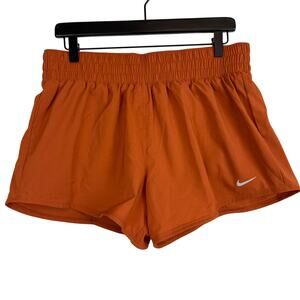 NWT Nike One Training Mid-Rise Lined Shorts Orange $38 - L